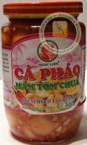Баклажаны круглые - мини (CA PHAO) с соусом Nuoc Mam- 400 гр. Пр-во Вьетнам.