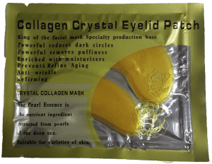 КОЛЛАГЕНОВЫЕ ПАТЧИ ДЛЯ ГЛАЗ – (COLLAGEN CRYSTAL EYELID PATCH) - 2 ПАТЧА. ЦВЕТ ЗОЛОТОЙ. ТАИЛАНД