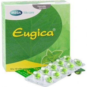 ТАБЛЕТКИ ДЛЯ РАССАСЫВАНИЯ ИЛИ КАПСУЛЫ (EUGICA CANDY / EUGICA FORTE) ПРИ БОЛИ В ГОРЛЕ И КАШЛЕ С НАТУРАЛЬНЫМИ МАСЛАМИ - 100 ШТУК. ВЬЕТНАМ.