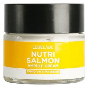 КРЕМ ДЛЯ ЛИЦА С МАСЛОМ ЛОСОСЯ - (LEBELAGE AMPULE CREAM NUTRI SALMON) - ПИТАТЕЛЬНЫЙ АМПУЛЬНЫЙ – 70 МЛ. КОРЕЯ.