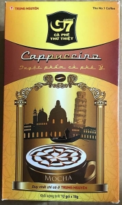 КОФЕ КАПУЧИНО МОККА, МОККО - TRUNG NGUYEN COFFEE G7 CAPPUCCINO MOCHA - БЫСТРОРАСТВОРИМЫЙ - 12 ПАКЕТИКОВ В УПАКОВКЕ - 216 ГР. ВЬЕТНАМ.