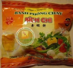 Чипсы легкие, вегетарианские, рисово-тапиоковые, воздушные (BICH CHI BANH PHONG CHAY) - 100 гр. Пр-во Вьетнам.