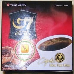 Trung Nguyen Coffee G7 быстрорастворимый натуральный черный кофе - 15 пакетиков - 30 гр.