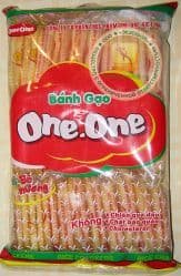 Печенье рисовое (BANH GAO - ONE ONE) сладко-соленое, очень вкусное! - 150 гр. Пр-во Вьетнам.